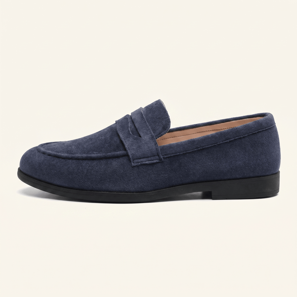 Mocassin Homme Penny Loafer Classique en Daim