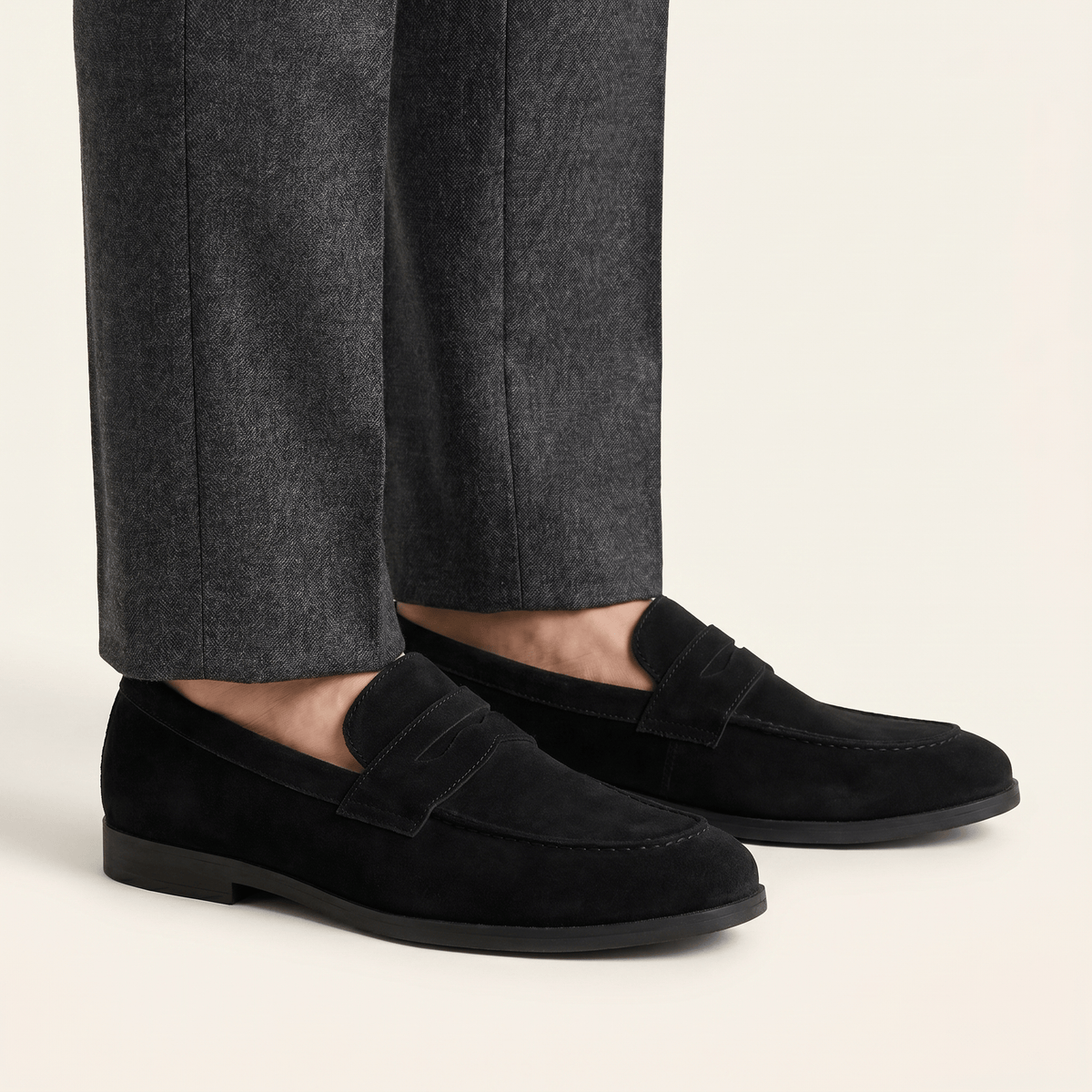 Mocassin Homme Penny Loafer Classique en Daim