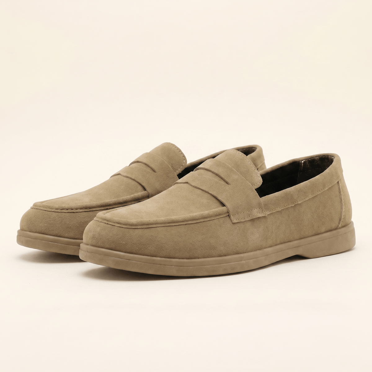Mocassin Homme Penny Loafer Classique Souple en Velours