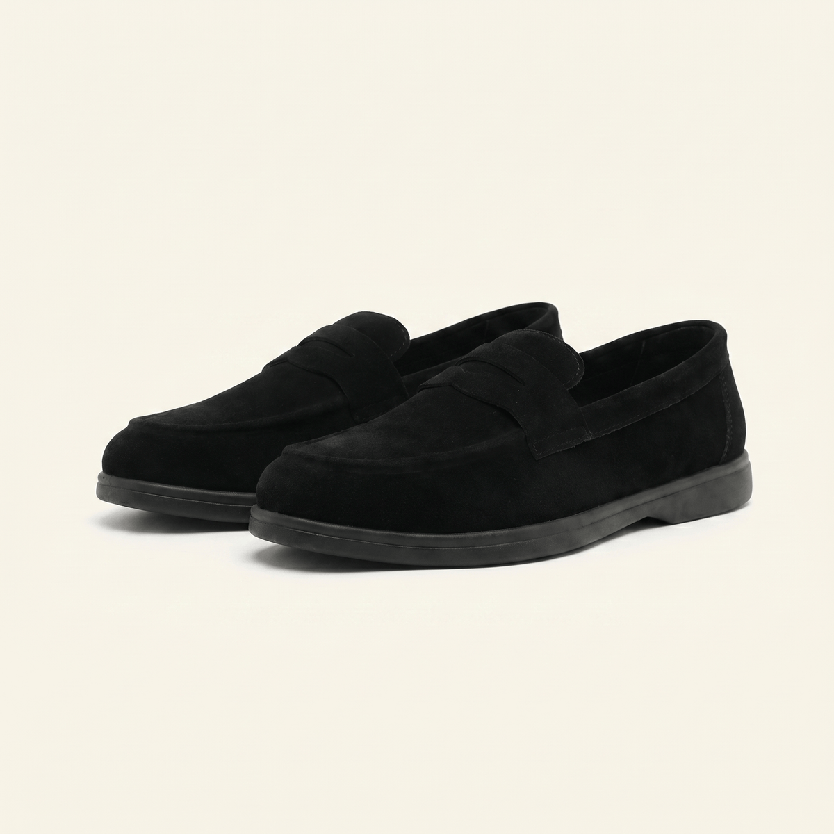 Mocassin Homme Penny Loafer Classique Souple en Velours