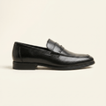 Mocassin Homme Penny Loafer Habillé en Cuir Lisse