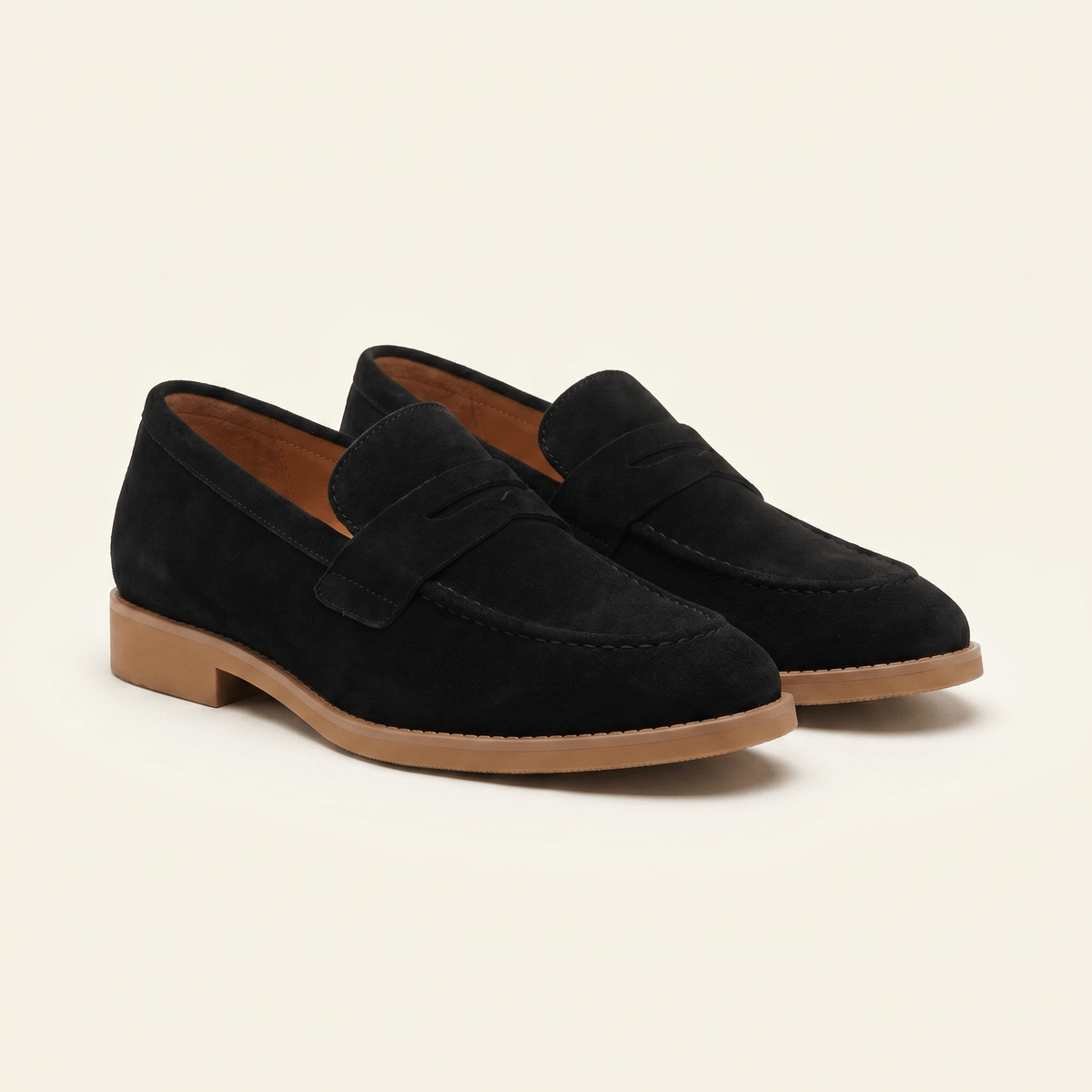 Mocassin Homme Penny Loafer Habillé en Daim
