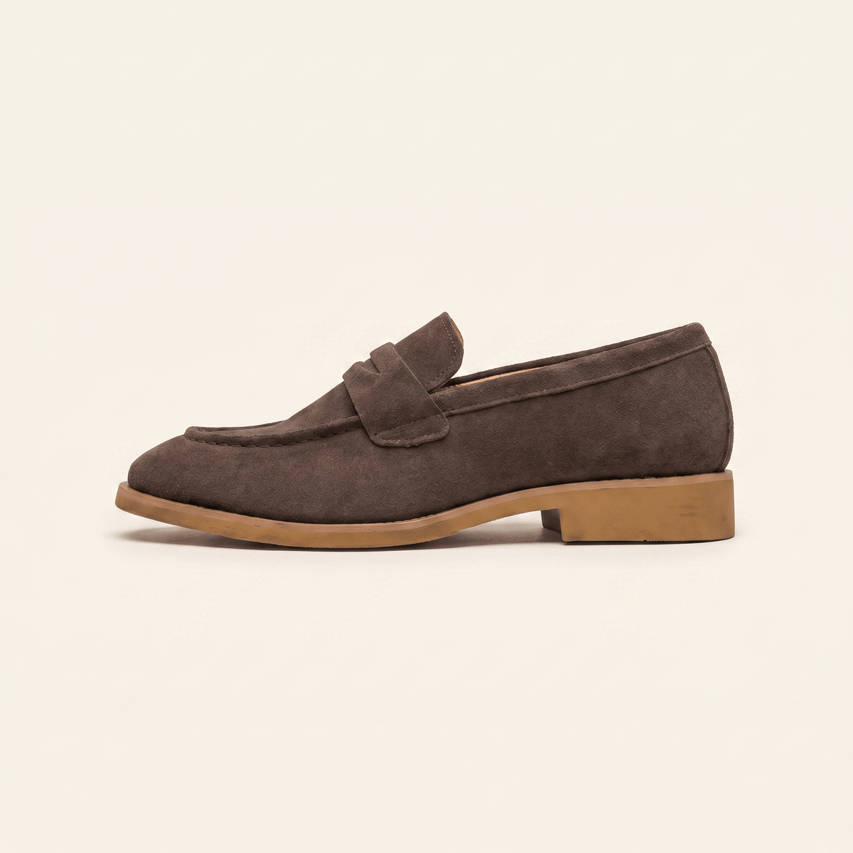 Mocassin Homme Penny Loafer Habillé en Daim