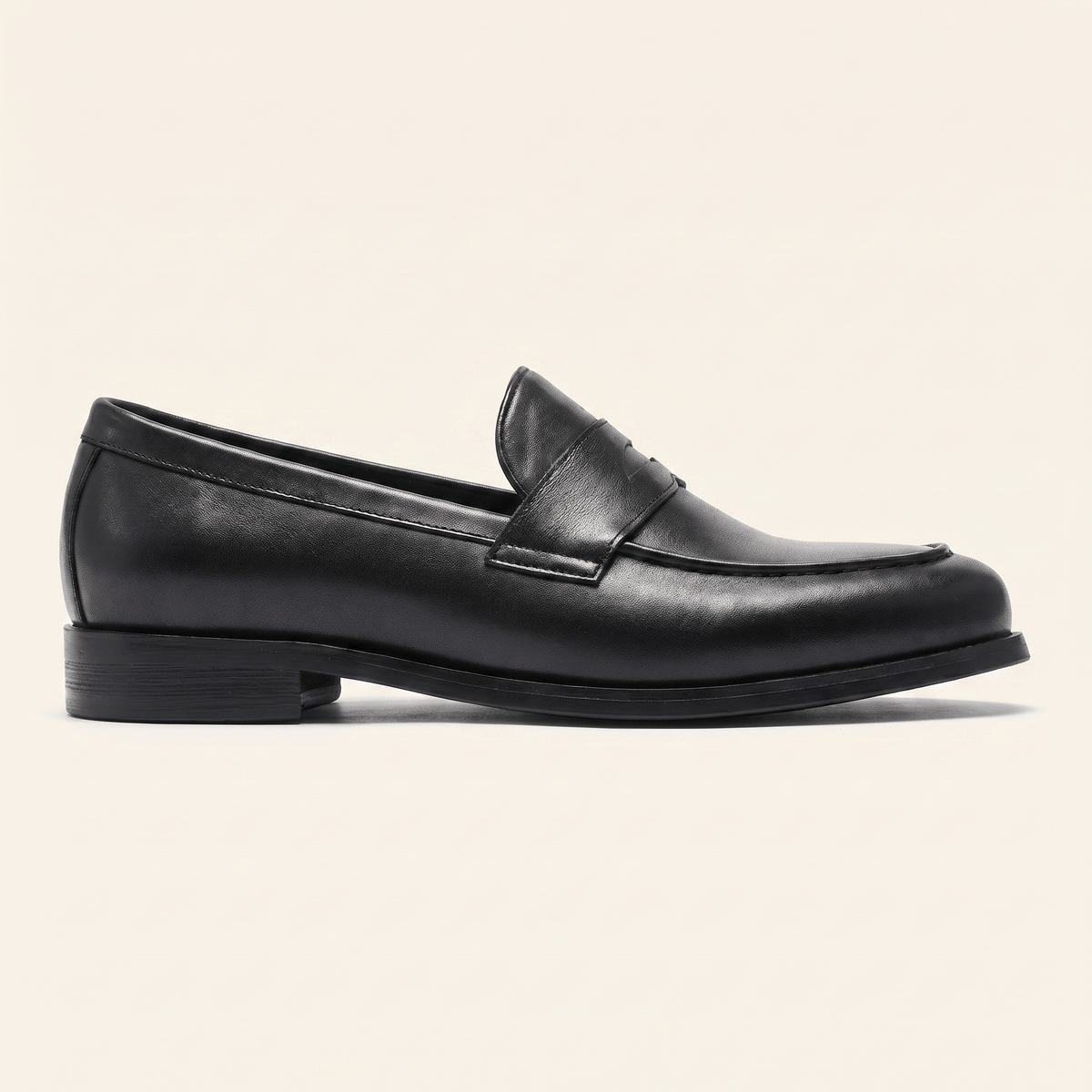 Mocassin Homme Penny Loafer Intemporel en Cuir Lisse