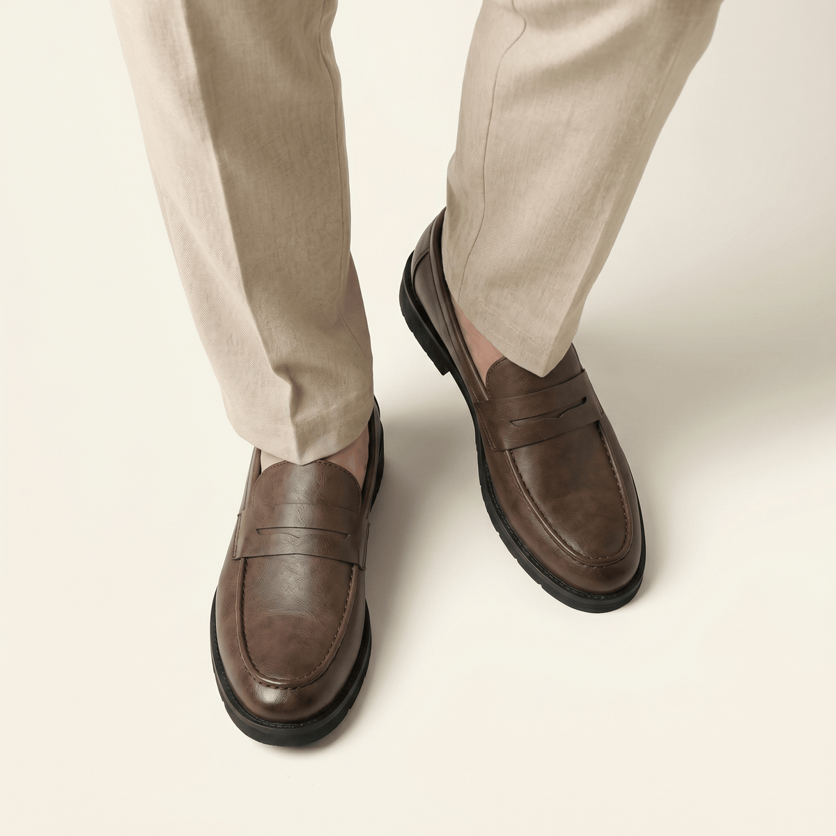 Mocassin Homme Penny Loafer Semelle Structurée
