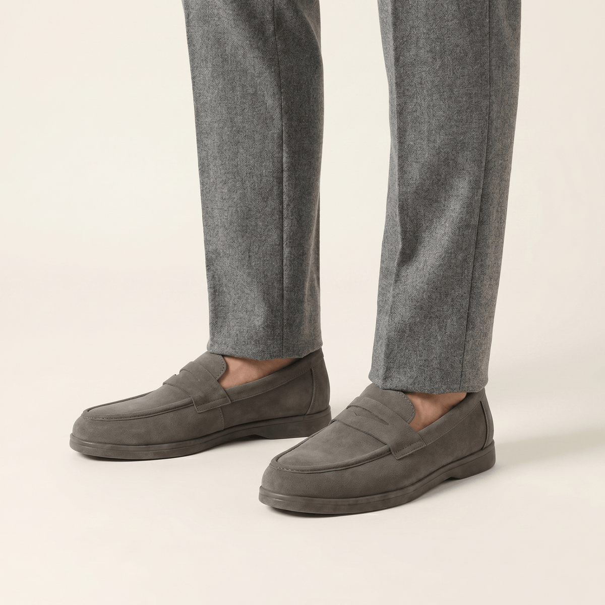 Mocassin Homme Penny Loafer Souple en Suédé