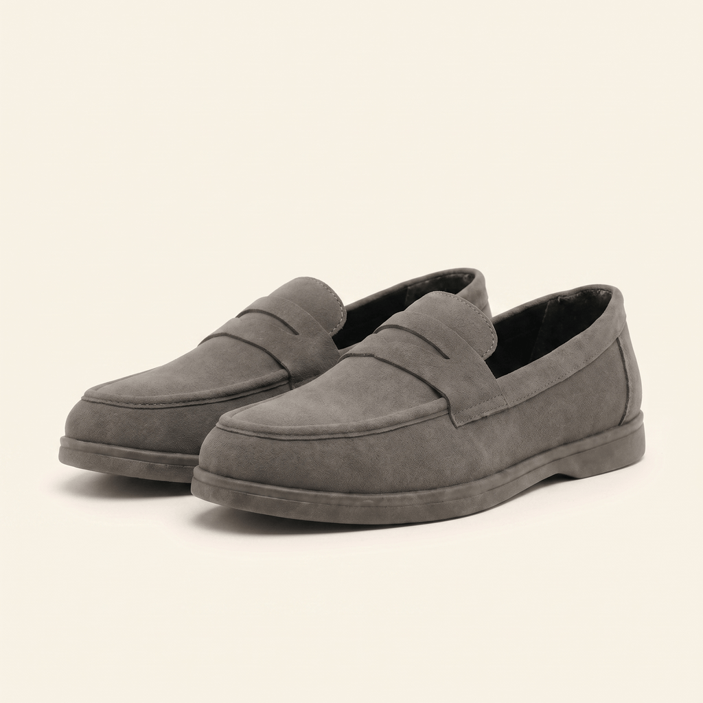 Mocassin Homme Penny Loafer Souple en Suédé