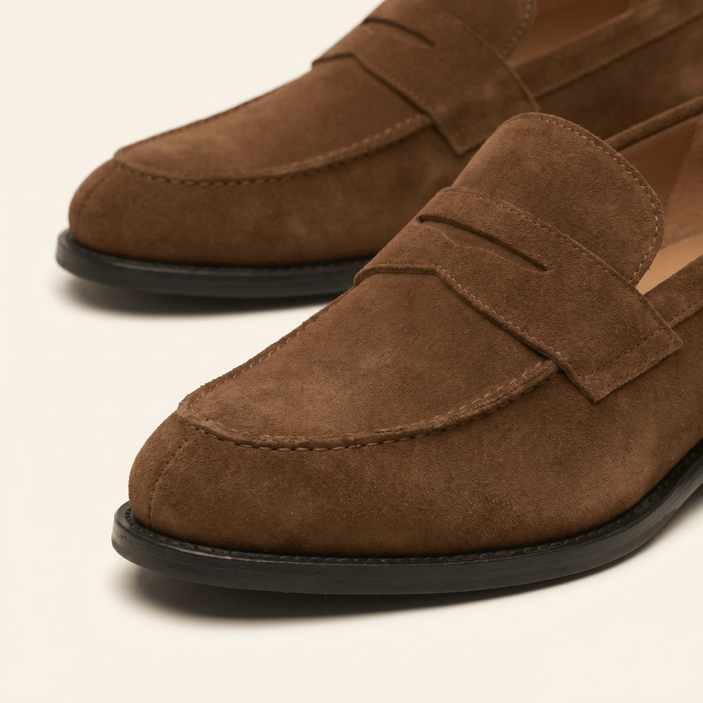 Mocassin Penny Loafer en Cuir Suédé