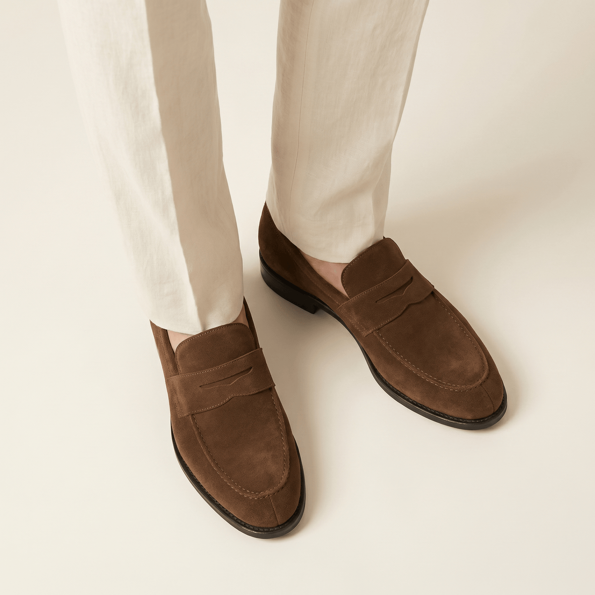 Mocassin Penny Loafer en Cuir Suédé