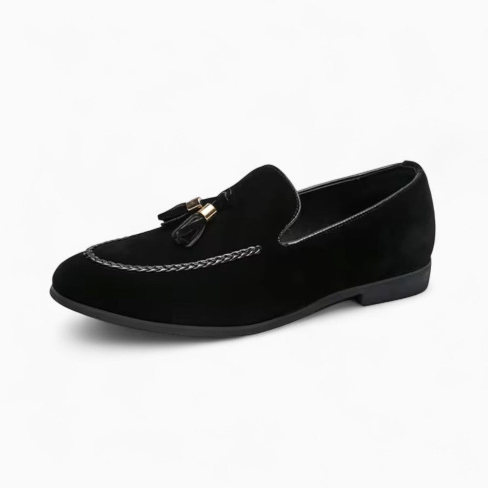 Mocassins classiques à glands effet daim en PU